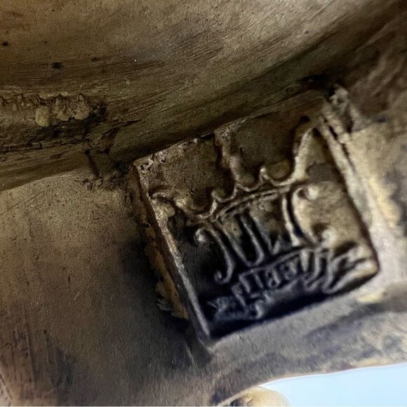 United Wilson Parrot Hand Painted Porcelain Table Lamp on Bronze Bases 1897 - Picture 13 of 16